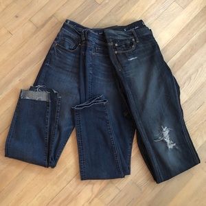 3 pairs of LOFT denim